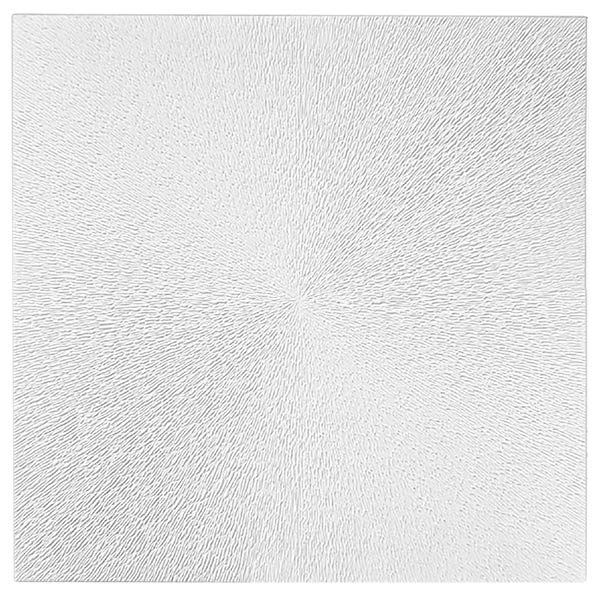 Cielo raso de escayola de 2' x 2' Sol color blanco - 6 unidades