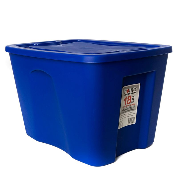 Caja para almacenar de 18gl de color azul