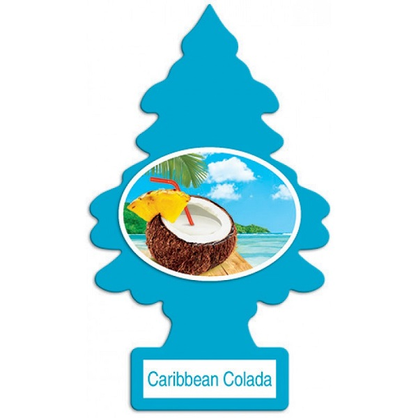 Ambientador para auto con aroma a caribbean colada LITTLE TREES