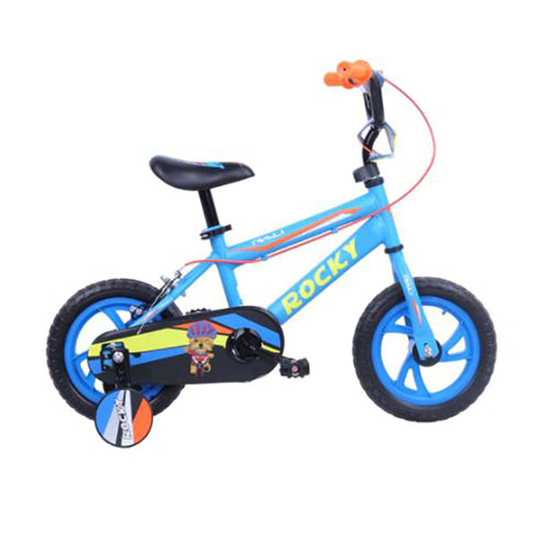 Bicicleta de 12" modelo Rocky para niño de color azul BMX