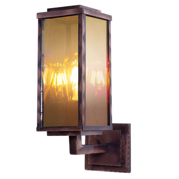 Lámpara de pared Vintage cover cobre 1 luz 100W para exterior