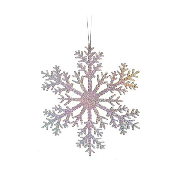 Adorno navideño copo de nieve de 21cm