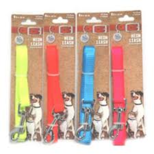 Collar para perro de 4 colores surtidos - tamaño 5" x 48"in