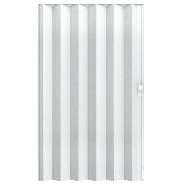 Puerta de acordeón de 48" x 80" modelo Milano color blanco