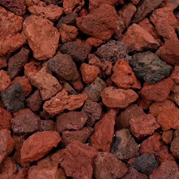 Piedra lava roja de 0.5 libras
