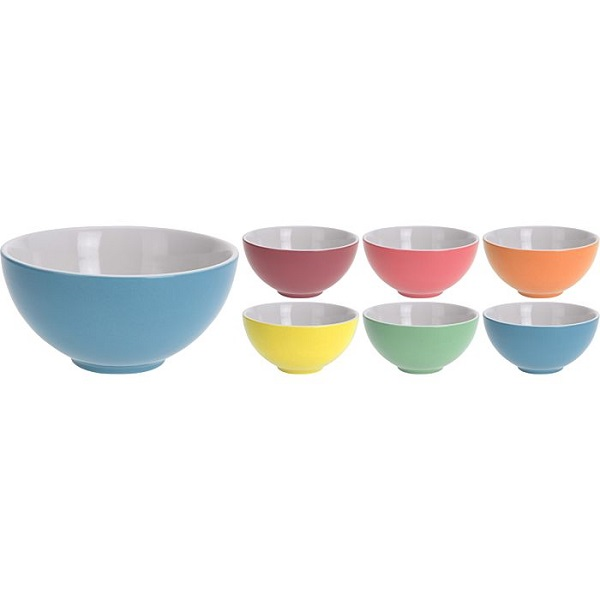 Bowl de cerámica de 13.5cm x 6.5cm Summer colores surtidos - 1 unidad