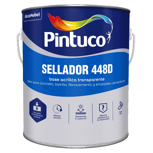 Sellador LX acrílico 448D transparente acabado brillante de 1gl