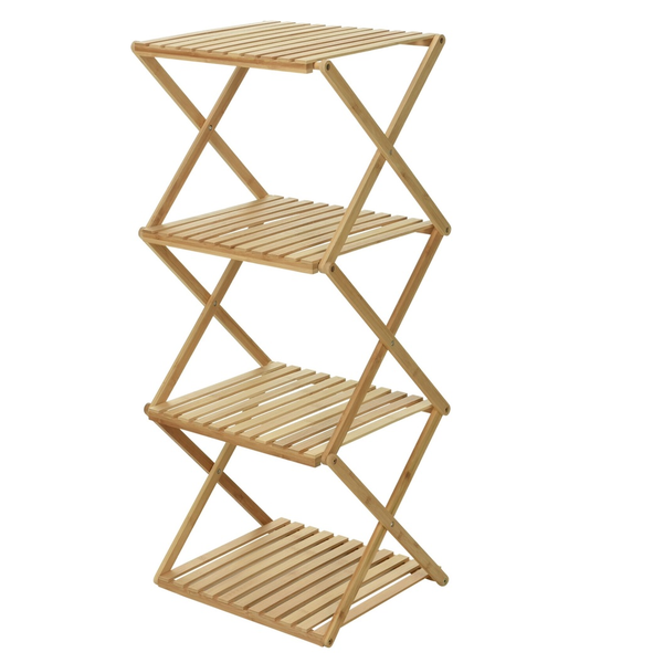 Estante de bambú de 4 niveles