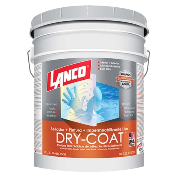 Pintura 3 en 1 Dry Coat satinado base deep de 5gl