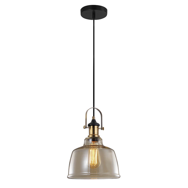 Lámpara colgante Soho Vintage ámbar 1 luz 60W