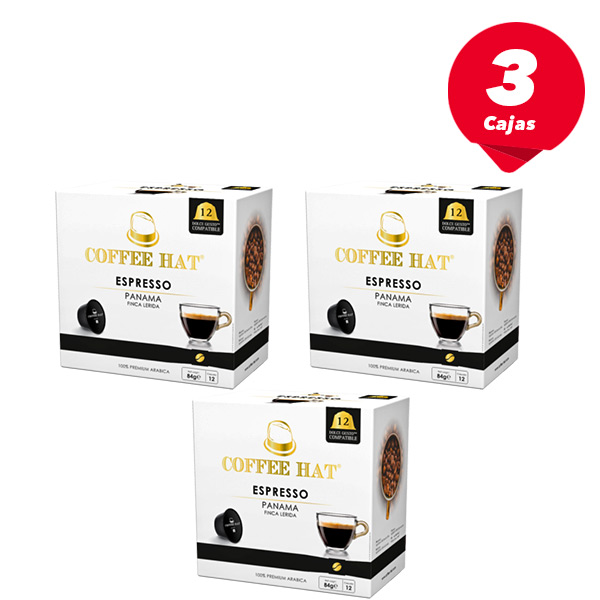 Cápsulas de Espresso - 3 cajas COFFEE HAT