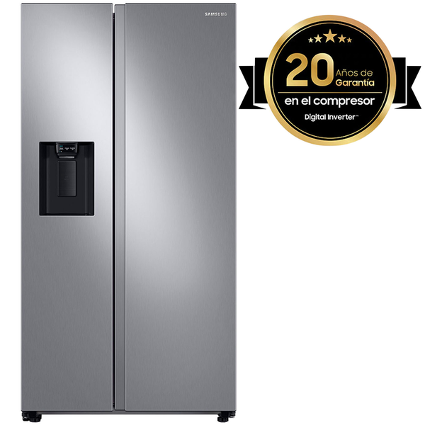 Refrigerador Side by Side de 27 pies³ inverter color gris