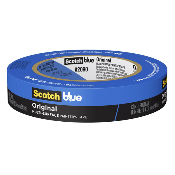 Cinta adhesiva de pintor azul, 1 1/2 x 60 yardas, 5,2 mil de grosor para  $9.71 En línea