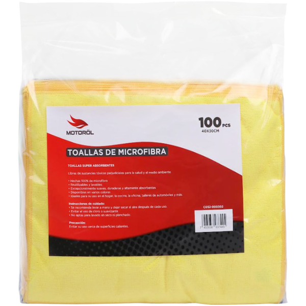 Juego de toallas de microfibras super absorbentes - 100 unidades