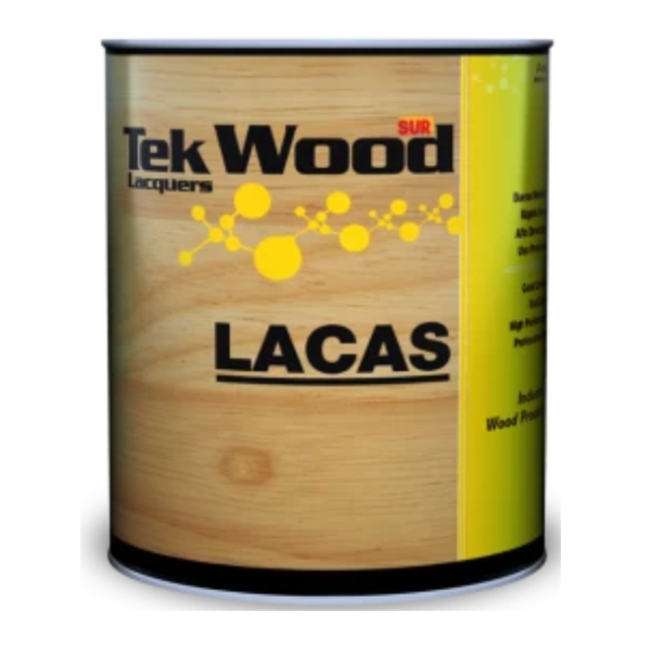 Laca industrial tek wood de color blanco 1gl SUR