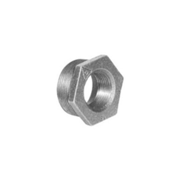 Reducción galvanizado de 1-1/2" x 1" para tuberías