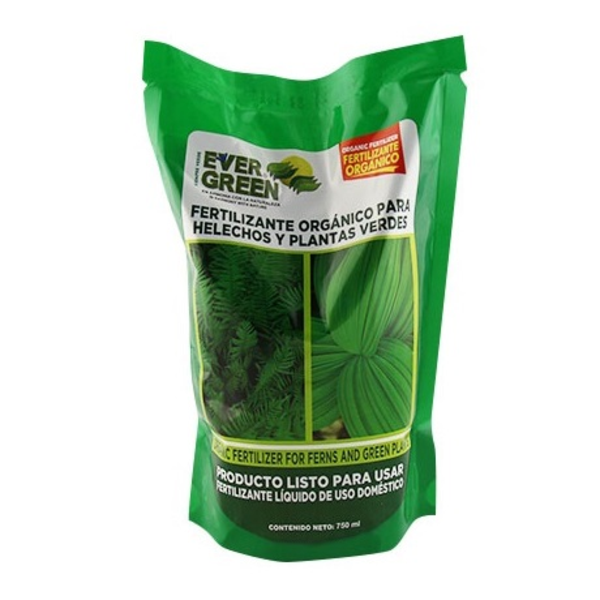 Fertilizante orgánico de 750ml para helechos y plantas verdes