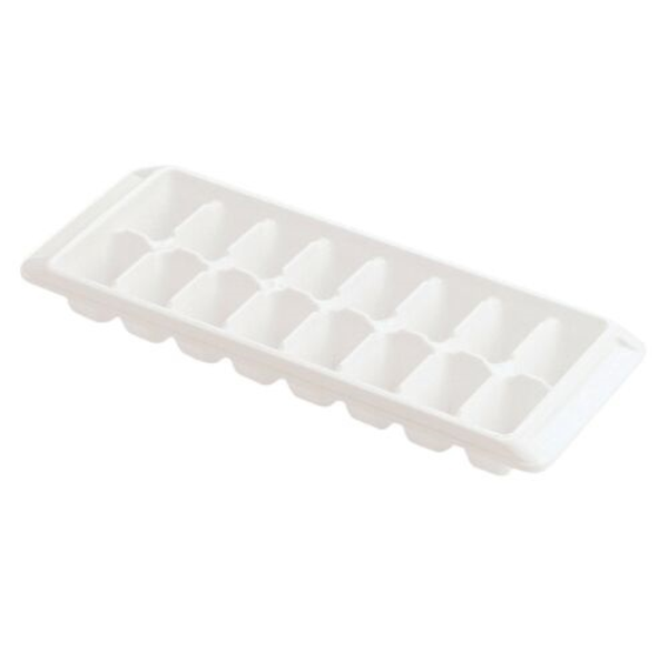 Cubeta de plástico color blanco para hielo