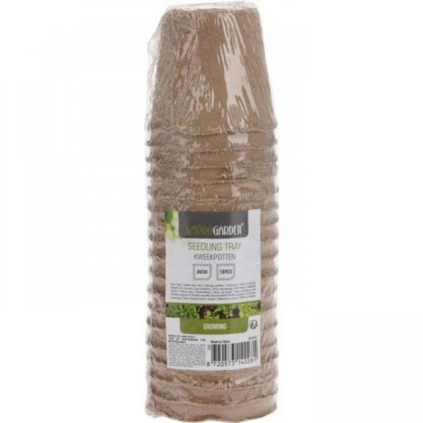 Macetero biodegradable 6cm redondos para cultivos - 18 unidades