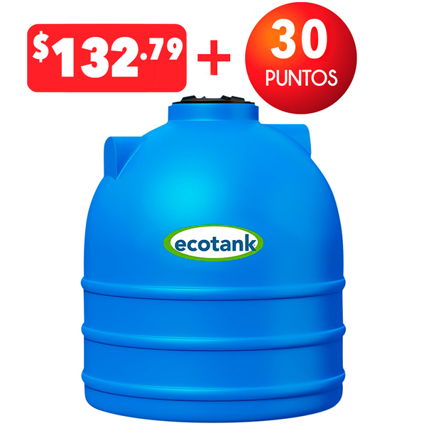 Tanque con capacidad de 750lts / 198gl para reserva de agua