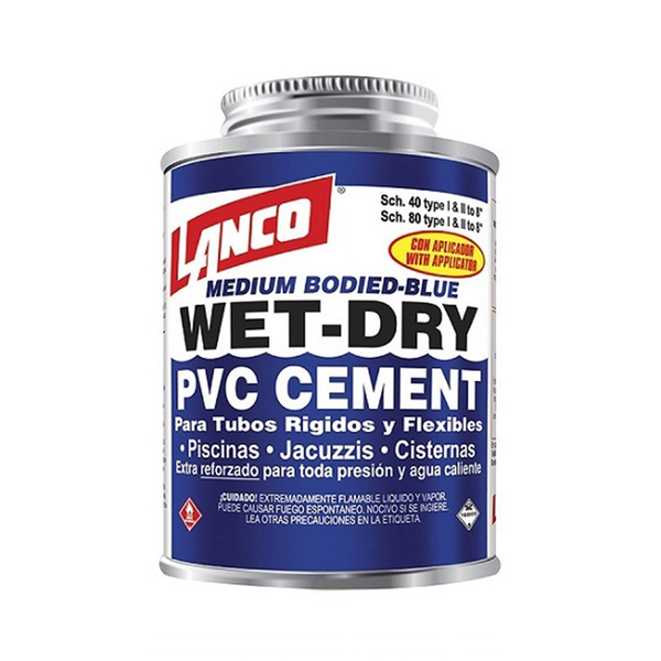 Cemento de PVC Wet-Dry de 4oz