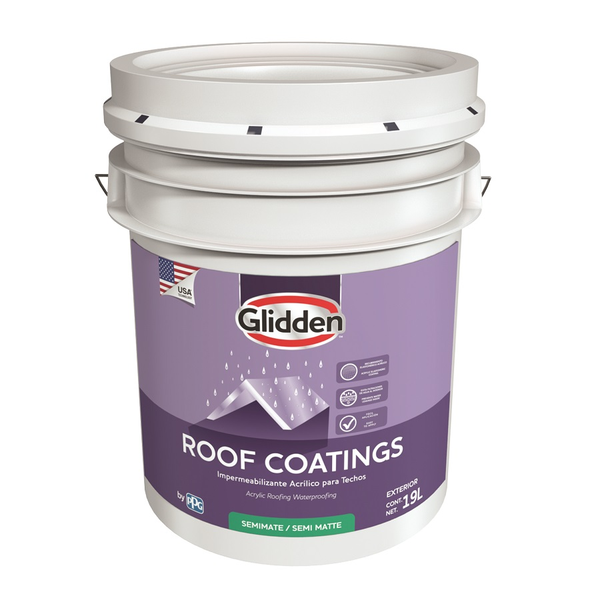 Pintura impermeabilizante Roof Coating color rojo 5gl