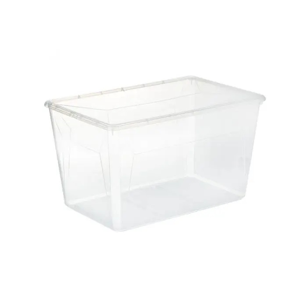 Caja plástica transparente de 50L