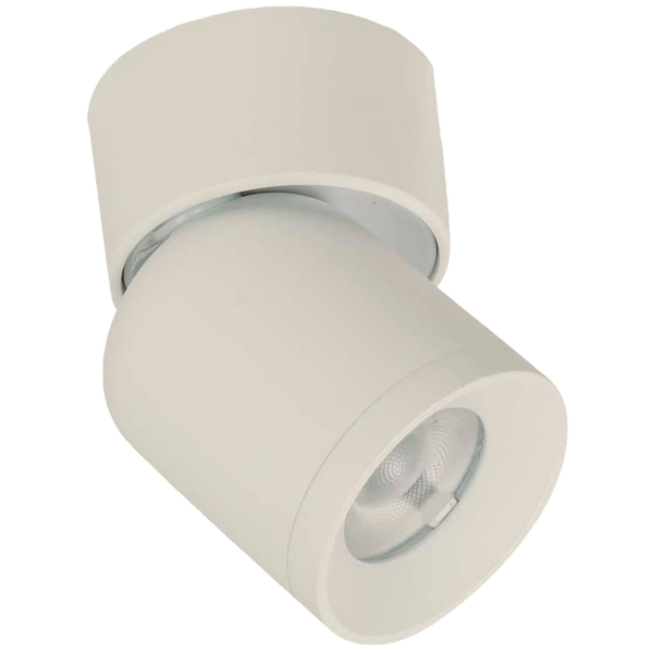 Lámpara Led de techo riel blanca móvil de 1 luz 6W