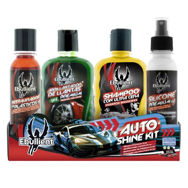 Juego para limpieza de auto Auto Shine de 4 piezas