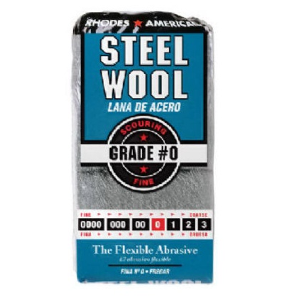 Pulidor de acero para refregar fina grado #0 x12 unidades steel wool