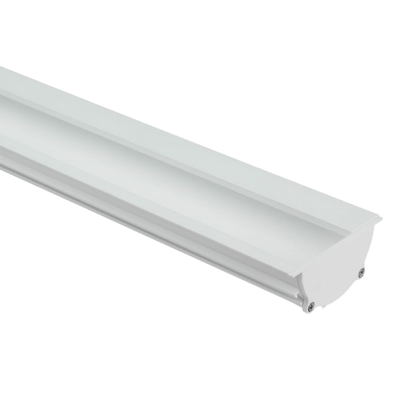 Perfil lineal de empotrar Decor blanco mate 2m individual