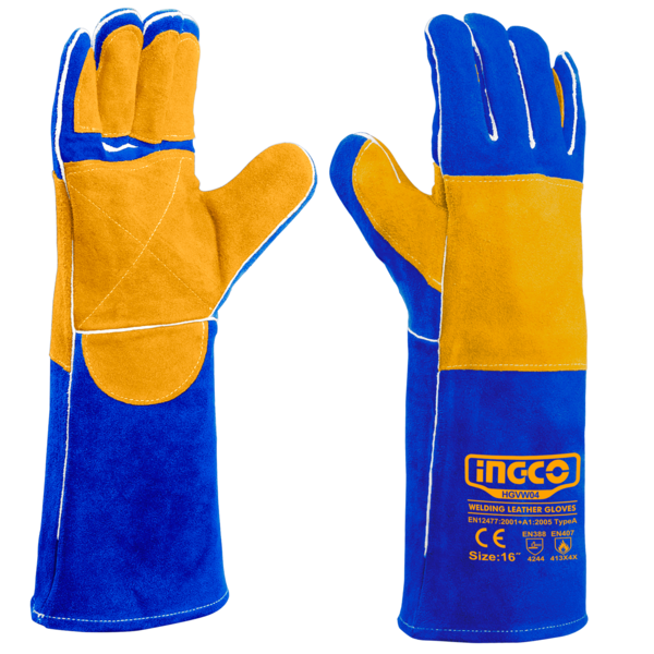 Guantes de cuero de 16" para soldar