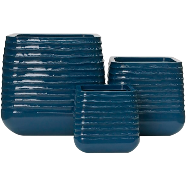 Pote Blueberry Glaze de 28cm x 28cm x 28cm color azul