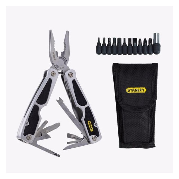 Multi-herramientas 28 en 1 de color gris y negro