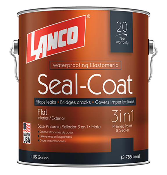Pintura acrílica elastomérica Seal-Coat con flotabilidad de acabado mate de uso