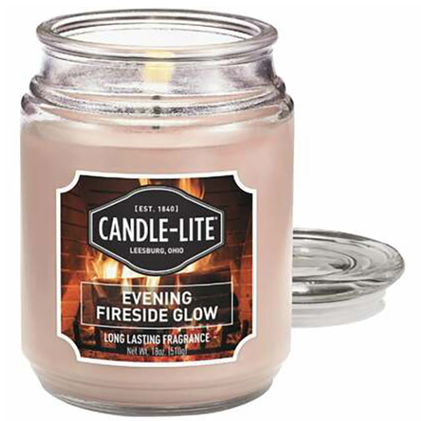 Vela de 18oz Essentials con aroma a Evening fireside glow