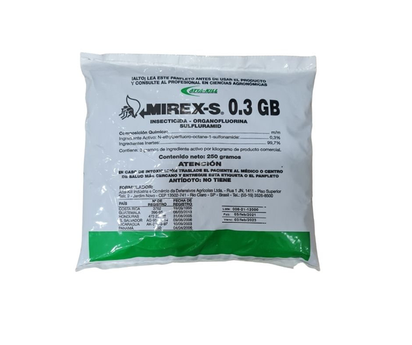 Insecticida Mirex-S 0.3 GB de  250gr