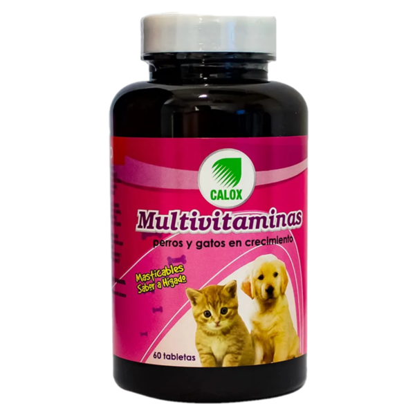 Multivitaminas masticables para perros y gatos 60 tabletas