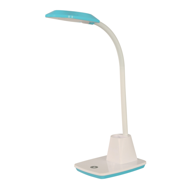Lámpara de escritorio Led azul de 1 luz 6000K atenuable 4W