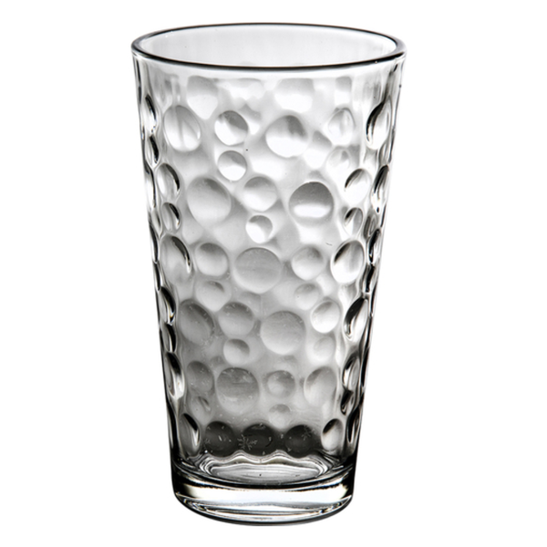 Juego de vasos de vidrio 16oz diseño Bubbles - 4 unidades