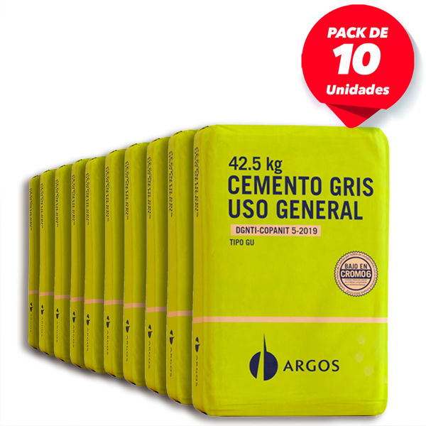 Lleva Más, Paga Menos - Cemento gris uso general Argos - 10 unidades