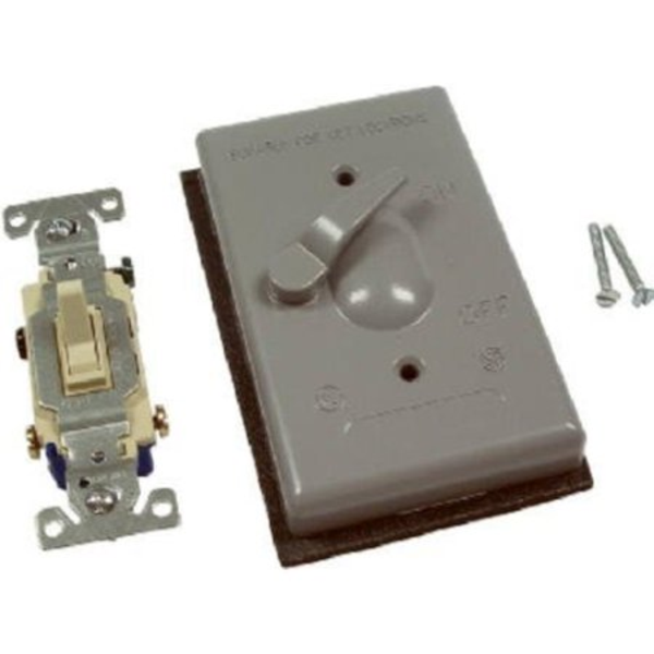 Cubierta rectangular de interruptor de palanca de 1 gang