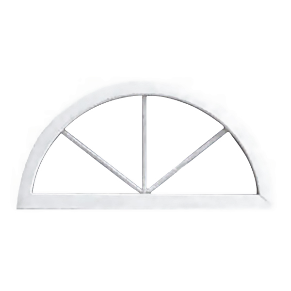 Arco de ventana de 1.5m x 0.45m de PVC color blanco