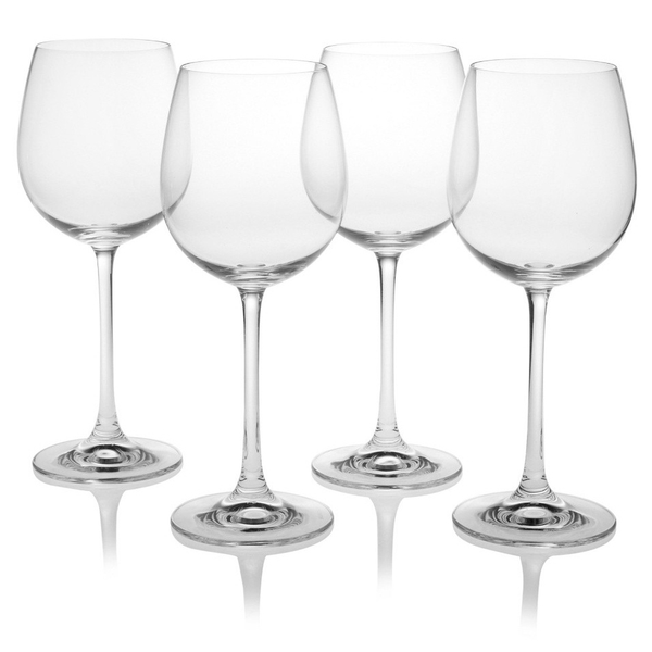 Juego de copas de cristal de vino blanco diseño vivendi - 4 piezas