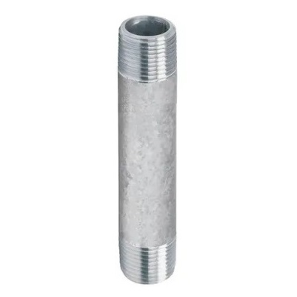 Niple galvanizado macho de 1/4" x 4"