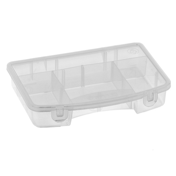 Caja Organizadora Plástica De 23cm Color Transparente, Cajas Organizadoras  De Plastico Para Tornillos