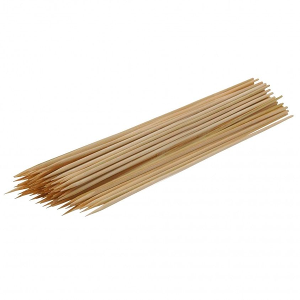 Palitos de bambú para brochetas de BBQ - 100 unidades
