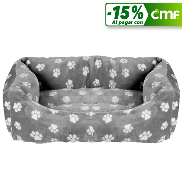 Cama de 22" x 17" x 6" rectangular para mascota con diseños surtidos