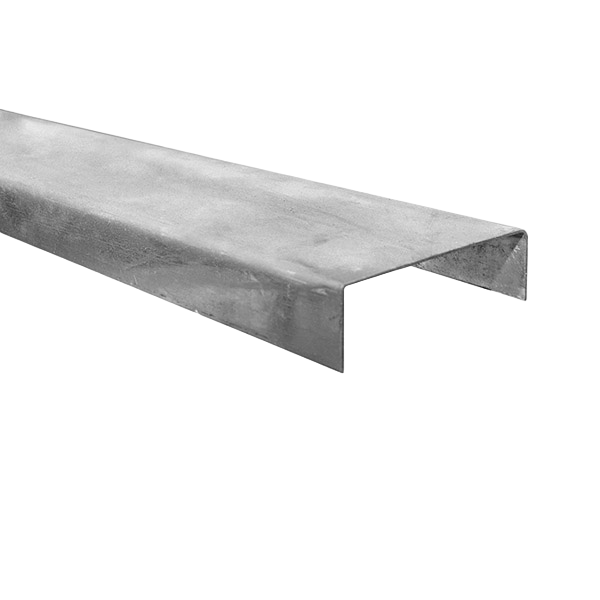 Facia galvanizada de 4" x 1-1/4" x 18' calibre 18