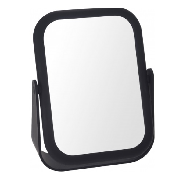 Espejo de tocador rectangular con borde negro
